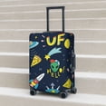 thumbnail image 3 of Wukai Funny Spaceships Elastic Luggage Cover: Personalized Protection for Your Suitcase - Fits 19~29-inch, Washable & Durable Travel Companion-X-Large, 3 of 8