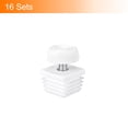 thumbnail image 3 of Furniture Leveling Feet, 16 Sets 30 x 30 mm Square Insert Furniture Adjustable Leveler, M8 Thread End Caps (White), 3 of 6