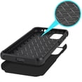thumbnail image 6 of For Samsung Galaxy S23 FE /Fan Edition 5G Hybrid 360° Rotate Ring Stand Magnetic Hard TPU Shockproof + Screen Protectror Cover ,Xpm Phone Case [ Black ], 6 of 11