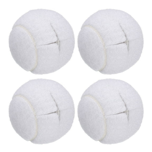 Uxcell 4 Pcs Precut Walkers Tennis Balls Universal Precut Glide Balls Walkers Accessories Glides White