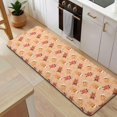 thumbnail image 5 of Orange Christmas Gingerbread Man Pattern Kitchen Rug Mat,Kitchen Runner Rugs Non Skid Washable,Decorative Kitchen Floor Mats for Kitchen,Sink,Laundry,17"x47.2", 5 of 7