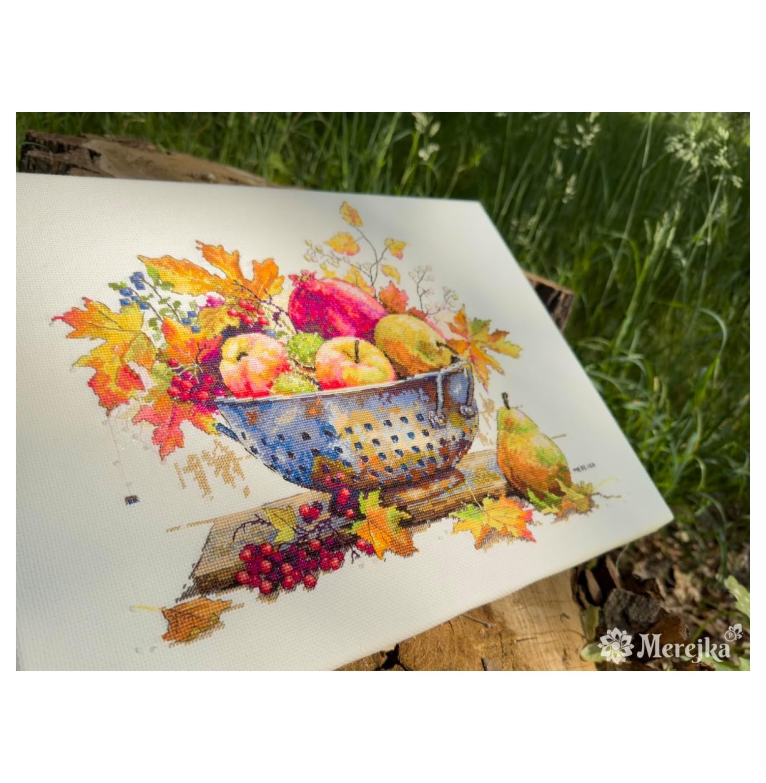 Counted Cross Stitch Kit September Dew, ecru