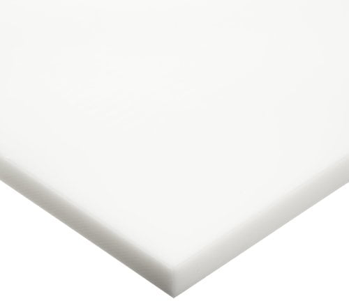 HDPE Plastic Sheet 1/4" x 24" x 48” White Smooth High Density Polyethylene HDPE Plastic Sheet 1/4" x 24" x 48” White Smooth High Density Polyethylene