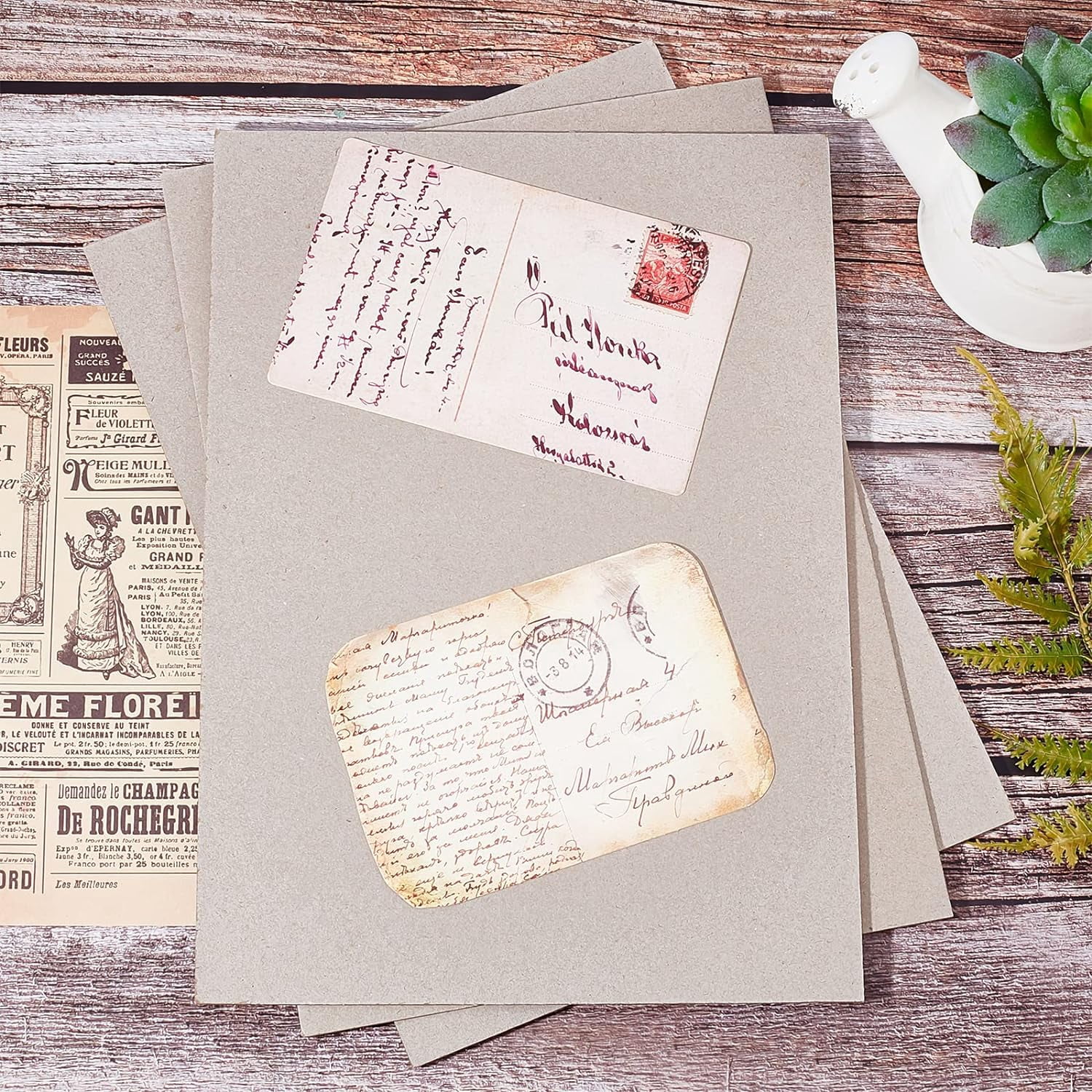 11.7 x 8.2” Book Board, 6pcs 79PT Rectangle Binders Board for Book Binding Heavy Weight Brown Kraft Cardboard Paper Board for Scrapbooking Picture Frame Backing Invitations