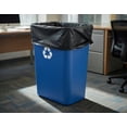 thumbnail image 5 of 20.5 Inch Tall Blue Recycling Bin - 10 Gallon Rectangular Plastic Recycle Container with White Recycling Symbol for Home, Kitchen, Office, 5 of 5