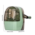 thumbnail image 4 of Sentmoon Pencils Sharpener Manual Pencil Sharpener Children's Pencil Sharpener Automatic Pencil Sharpener Pencil Sharpener Student Turning Pencil Sharpener Hand Shaking Pencil Sharpener, 4 of 7