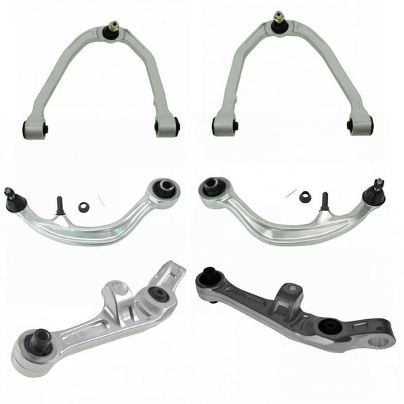 TRQ 6 Piece Front Upper & Lower Control Arm Kit Set for Nissan 350Z Infiniti G35 PSA66492