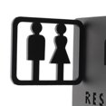 thumbnail image 4 of tredstone Contemporary Bathroom Sign 3D Door Signage for Store Church Hotel Style A 1Set, 4 of 6