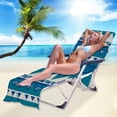 thumbnail image 3 of Beach Chair Cover Pool Lounge Chaise Towel with Side Pockets, 3 of 7