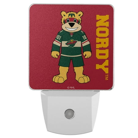 

Minnesota Wild 2-Pack Solid Design Mascot Nightlight Set