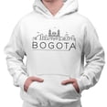 thumbnail image 2 of Skyline Bogota Colombia Hoodie Sweatshirt Unisex Large White, 2 of 5