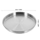thumbnail image 2 of Plato redondo de acero inoxidable, plato de cena de Metal, plato de Camping, plato de carne, 2 of 8