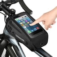 thumbnail image 2 of Bolsa de bicicleta Bolsa de marco frontal para teléfono de bicicleta Bolsa impermeable para tubo superior de bicicleta Estuche para soporte de teléfono con pantalla táctil Bolsa de ciclismo Compatible, 2 of 7