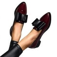 thumbnail image 6 of New Women's Loafers Bow Decor Pointed Toe Flat Shoes for Women Patent Leather Shallow Mouth Commuter Daily Casual Shoes, 6 of 6