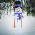 thumbnail image 3 of In the Breeze 5028 — Lil' Snowman 3D 40-Inch Windsock - Hanging Winter Decoration - Outdoor Holiday Décor, 3 of 5