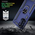thumbnail image 6 of Moto G Stylus 5G 2022 Case, Moto G Stylus 5G Case 2022 with HD Screen Protector, [Military-Grade] Magnetic Ring Holder Kickstand Shockproof Protective Case for Moto G Stylus 5G 2022, Blue, 6 of 13