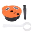 thumbnail image 2 of Reusable Coffee Capsule, Food Grade Refillable Pod Filter with Spoon, Brush for , Compatible with Coffee Machine, Enhance Flavor, Safe to Use, 2 of 7