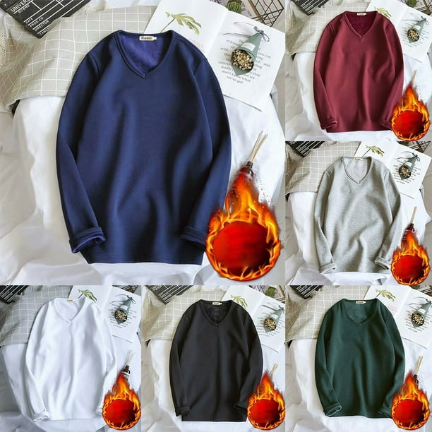 Fleece lined t shirt sale