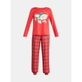 thumbnail image 4 of Grayson Social Snoopy Women's Ski Lodge Sleep Tee and Joggers Pajama Set, 2-Piece, Sizes S-3X, 4 of 4