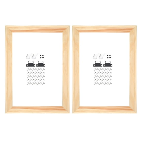 2 Pack DIY Canvas Stretcher Bars, 12 x 8 Inch Canvas Frame Wooden Frames Kit Sturdy Stretcher Frames