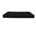 thumbnail image 4 of 6 Qty Cowhide-Black 8 Slot Flocked Storage Tray Inserts - For Merchandise Jewelry & Organization - N'icePackaging, 4 of 10