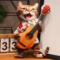 thumbnail image 1 of 3D Cat Plush Toy Stuffed Animal Transformable Doctor Gentleman Cowboy Multiple Styles, 1 of 7