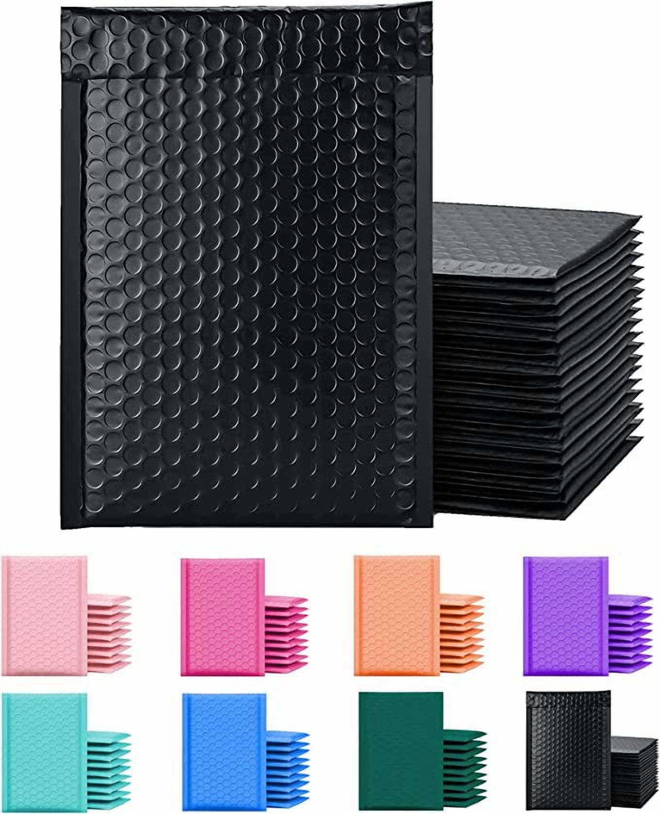 Yens Poly Bubble Mailer, Cushioning Padded Envelopes for Shipping, Mailing, Packaging,PM#5-200pcs (10.5 X 15 in)-Black