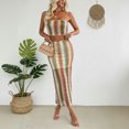 thumbnail image 4 of WRFWUL Womens Strapless Tube Top Midi Skirt Set Knitted Print Bodycon Two Piece Party Clubwear Dress Outfits Sets, 4 of 6