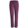 thumbnail image 3 of Stretch Women Nursing Scrubs Set - Pandamed Curved Notch Neck Doctor Slim Scrubs Medical Uniforms Top and Pants JYC302 WINE XS, 3 of 6