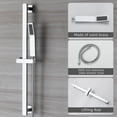 thumbnail image 2 of Boyel Living 10 inches Rain Shower System Wall Mount Dual Shower Heads with Adjustable Handheld Shower Chrome, 2 of 9