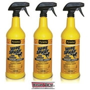 Pyranha Wipe N Spray Fly Protection Spray for Horses; Citronella Scented; Provides Fly Protection and Imparts a High Shine to Horse's Hair; Kills, Repels and Conditions; Pack of 3, Yellow