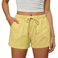 thumbnail image 2 of Gealkoca Women's Summer Shorts Elastic Waist Wide Leg Casual Shorts Womens Soft Athletic Lounge Sweat Shorts with Pockets Drawstring Workout Shorts, 2 of 8