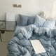 thumbnail image 1 of Juego de cama de 4 piezas para dormitorios | Poliéster suave lavado | Tamaños individual y matrimonial | Diseño reversible multicolor | Incluye sábana, funda nórdica y 2 fundas de almohada, 1 of 6