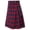 red 2-4XL, variant on Mens Scottish Tartan Kilts Highlands Casual Skirt Tartan Utility Kilts with Straps and Large Cargo Pockets