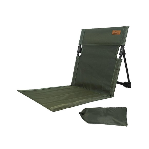 Chaise de Plage Pliante avec Support Arrière, Chaise de Stade, Chaise de Camping Légère, Chaise Pliable pour la Randonnée Jardin Bain de Soleil en Plein Air