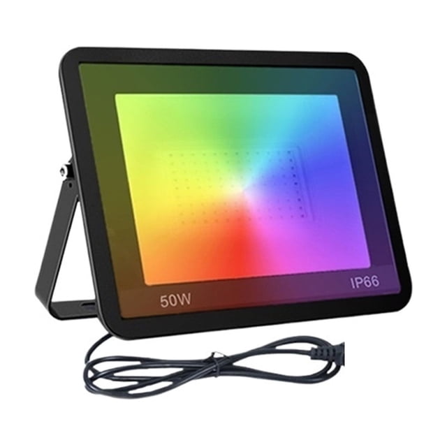 TUYA RGB Intelligent Products Voice Function Outdoor Flood Light LED IP66 Waterproof 30W/50W/100W Decoration Christmas Gard ,Extraordinary Performance