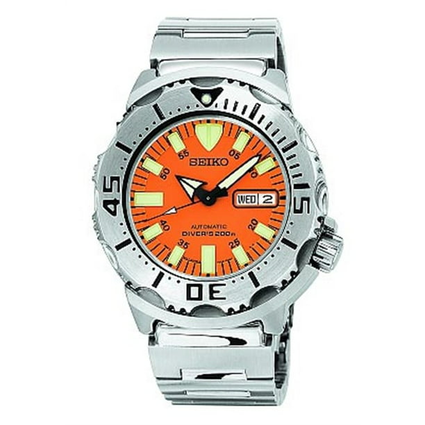 Seiko Men's SKX781 Automatic Orange Monster Dive Watch 