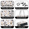 thumbnail image 3 of Teacher Tote Bag,Cartoon Dog Teacher Utility Tote Bag,Large Work Tote Bags for Women with Multiple Pockets,Top Zipper Closure,13.8x10.6x6.7 Inch, 3 of 5