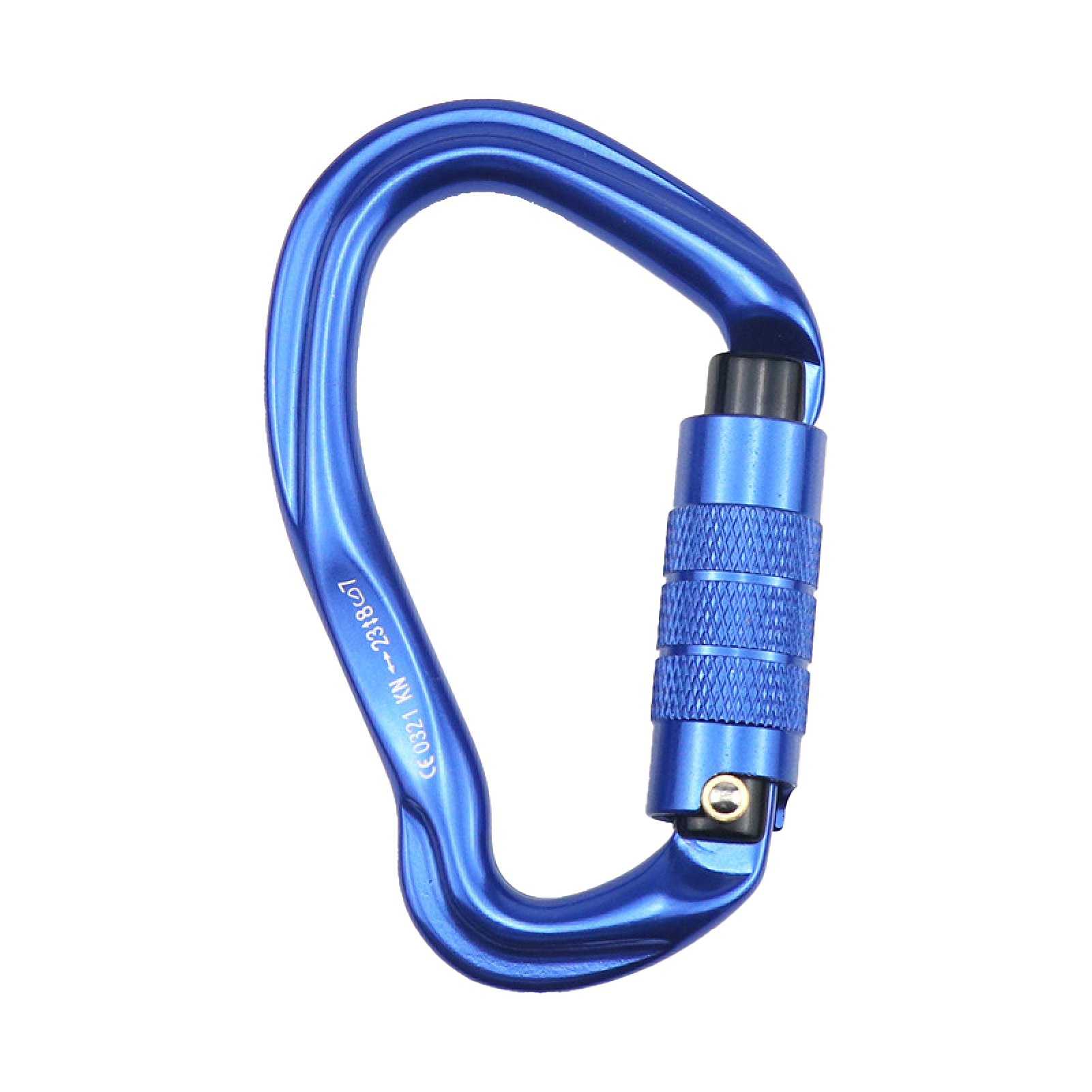 Blue Camping Hiking Rope Tensioner with Self-locking Carabiner for Hanging
