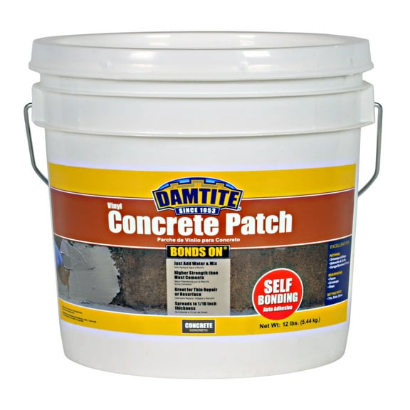 Damtite Bonds-On Vinyl Concrete Patch, 12 lb.