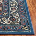 thumbnail image 6 of SAFAVIEH Journey Elfrida Medallion Machine Washable Area Rug, Blue/Ivory, 4'4" x 6'4", 6 of 13