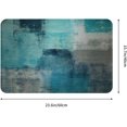 thumbnail image 2 of Turquoise Grey Bathroom Rug Teal Abstract Art Bath Mats, Soft Absorbent Bath Rug Non-Slip Floor Rug Carpets for Kitchen Bathroom Laundry Bedroom Living Room Decoration, 2 of 6