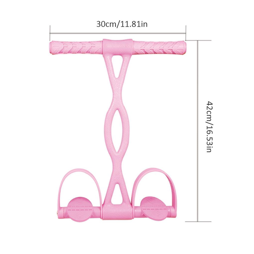 mmirethe Fitness Pedal Resistance Band Elastic Pull Rope Latex Tube Home Yoga Workouts Fitness Equipment