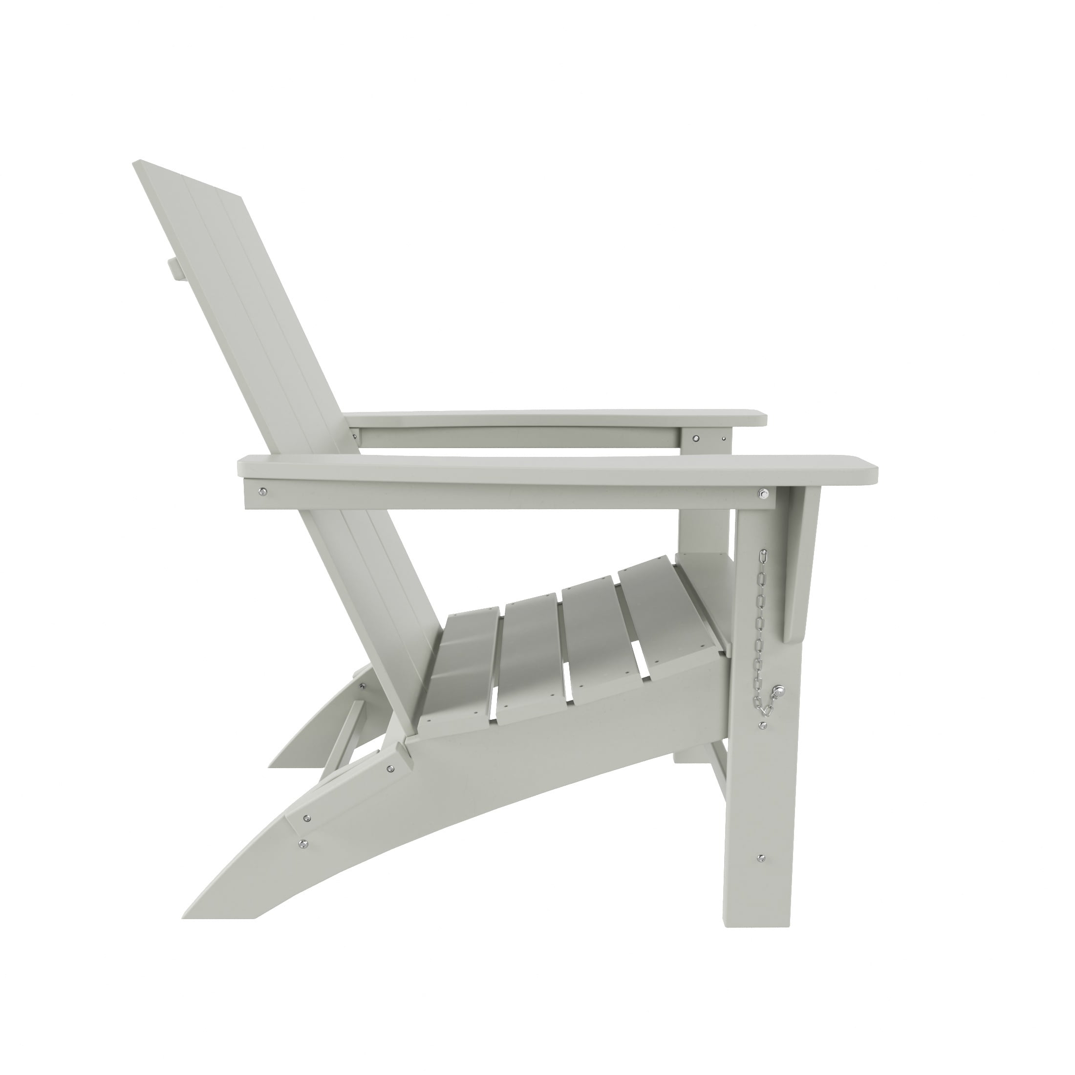 WestinTrends Ashore All-Weather Poly Lumber Adirondack Chairs, Foldable Modern Farmhouse Design, Outdoor Patio Seating, Sand