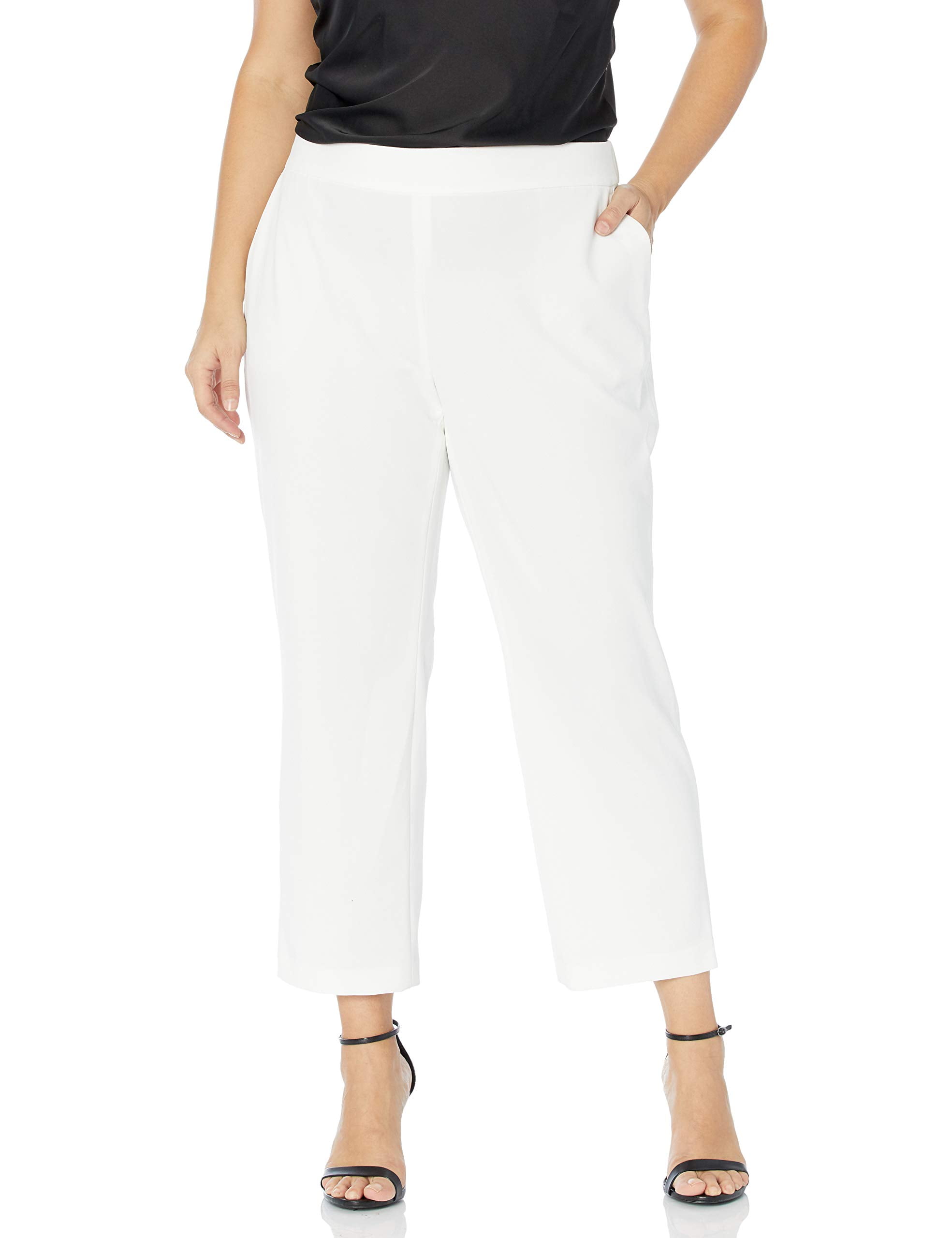 women's petite white dress pants