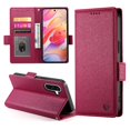 thumbnail image 1 of Magnetic Wallet Case with Card Holder & Stand for Samsung Galaxy A17 Red, 1 of 6