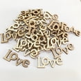 thumbnail image 3 of EeaseMX 50 fichas de madera huecas con letras de amor, decoraciones hechas a mano, regalos creativos para San Valentín., 3 of 7