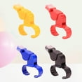thumbnail image 4 of 4 Pcs Survival Whistle Finger Grip Whistle Loud Whistle Plastic Whistle Referee Whistle, 4 of 4