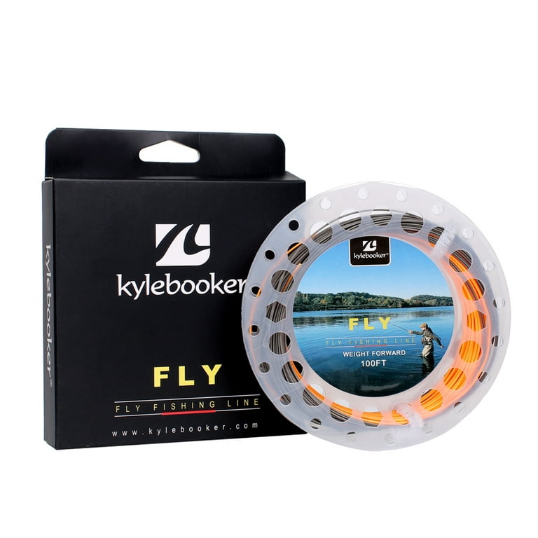 Kylebooker Fly Fishing Line with Welded Loop Floating Weight Forward Fly Lines 100ft WF 3 4 5 6 7 8, Size: WF6F, Green