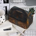 thumbnail image 7 of Sikiie Rustic Cabin Autumn Forest Print Flip Double-layer Pencil Case, All-purpose Stationery Bag for Study and Office, Zipper Design, Unisex, 7 of 7